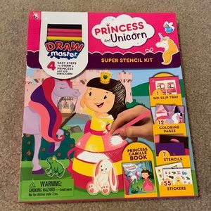Princess and unicorn super stencil kit